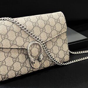 Genuine Gucci Dionysus GG Supreme Chain Wallet